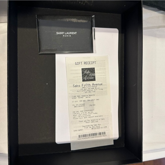 YSL Monogram Large Wallet on Chain in Grained Leather - Picture 4 of 6